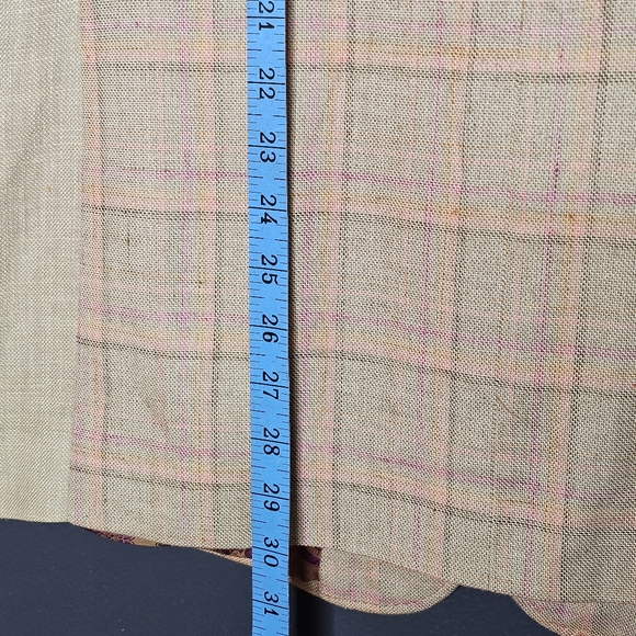 Ted Baker London Linen Silk Plaid 2 Button Spring Lovely Whistler Men Jacket 42R - Picture 8 of 11